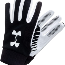 UA spelershandschoenen zwart-wit (1328183-001)